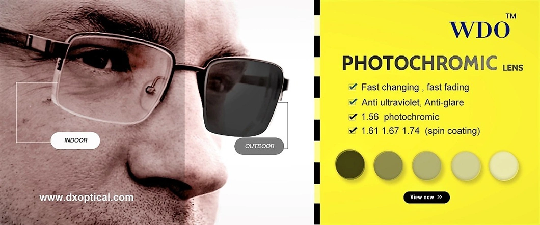 Optical Lenses Photochromatic Lens 1.56 Photogrey Ar Coating Plastic Lens Photochromic