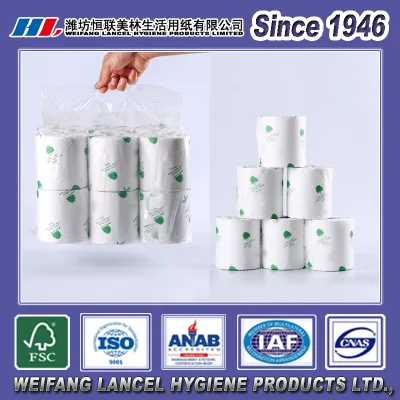 Оптовая продажа биоразлагаемых рулонов салфеток для ванной комнаты